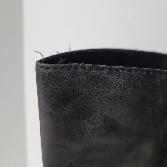 Romika Black Embroidered Floral Zip Up Leather Casual Fall Boot - Picture 4 of 13